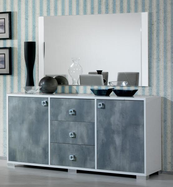 Product photograph of Stella White Italian 160cm Large 2 Door Sideboard from Choice Furniture Superstore.